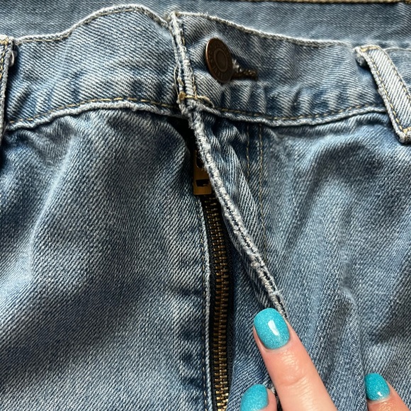 Mens Levi’s Regular Straight Fit Blue Jeans - Picture 5 of 7
